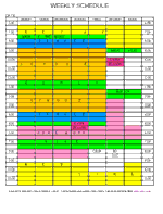 Weekly Schedule
